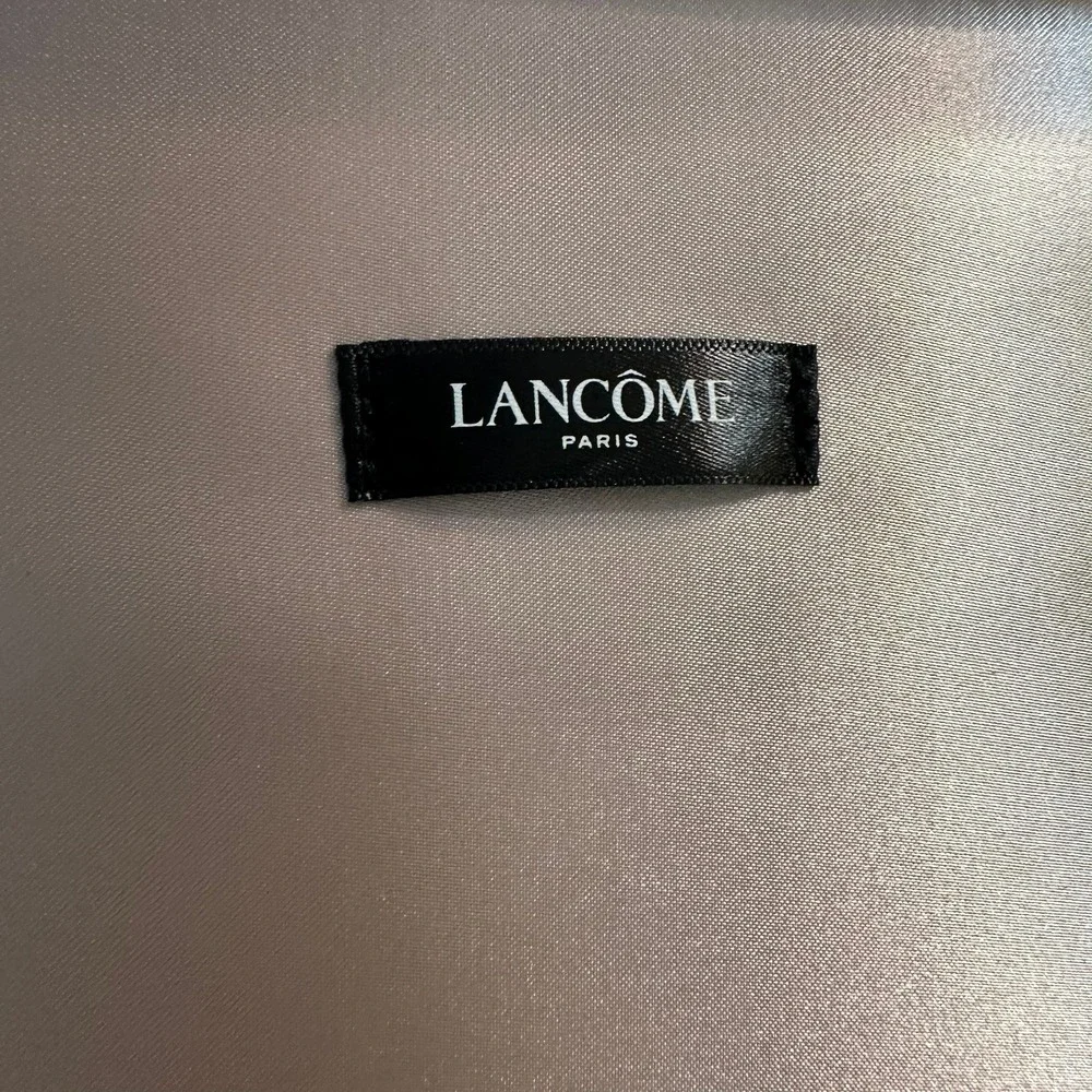 Lancome Metallic Rose Gold Cosmetic‎ Makeup Bag